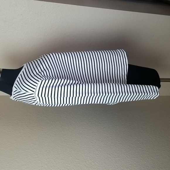 Elizabeth and James Black White Striped Sweatshirt - Picture 3 of 7